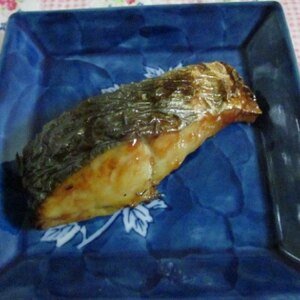 フライパンでさわらの照り焼き